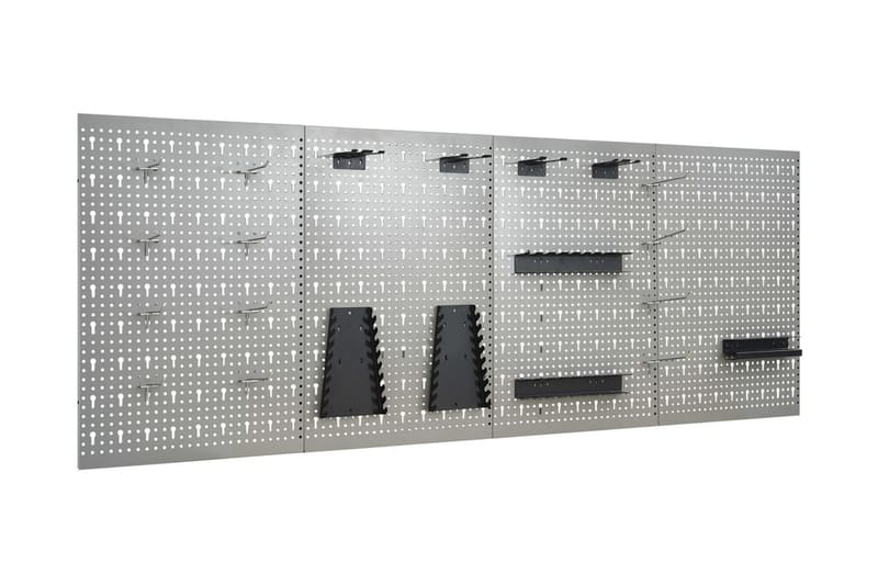 Verktøytavler for vegg 4 stk 40x58 cm stål - Verktøytavle - Garasjeinteriør & garasjeoppbevarin