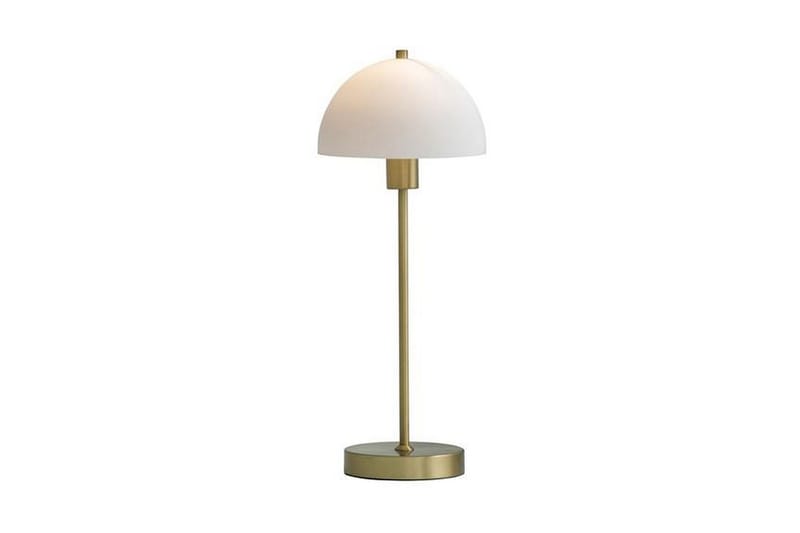 Herstal Bordlampe 47,5 cm - Hvit/Messing - Soveromslampe - Bordlampe