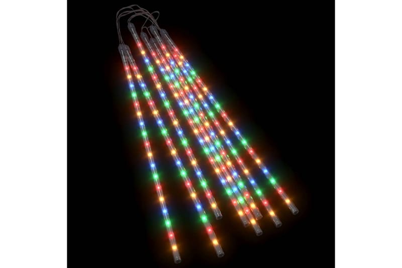 8stk Meteorlys 50 cm 288 LED innendørs og utendørs - Flerfarget - Dekorasjonsbelysning - Bokhyllebelysning - Lysslynge - Trappebelysning