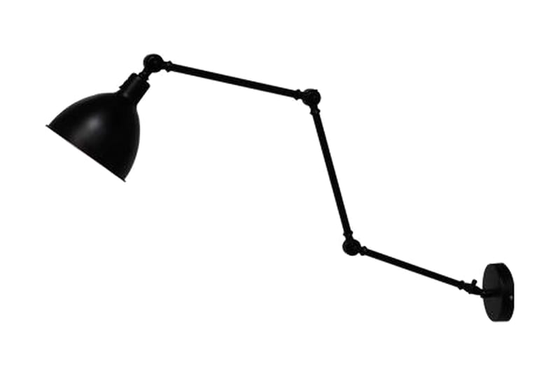 Bazar Vegglampe 38 cm Svart - By Rydéns - Nattlampe vegg - Soveromslampe - Veggarmatur - Vegglampe