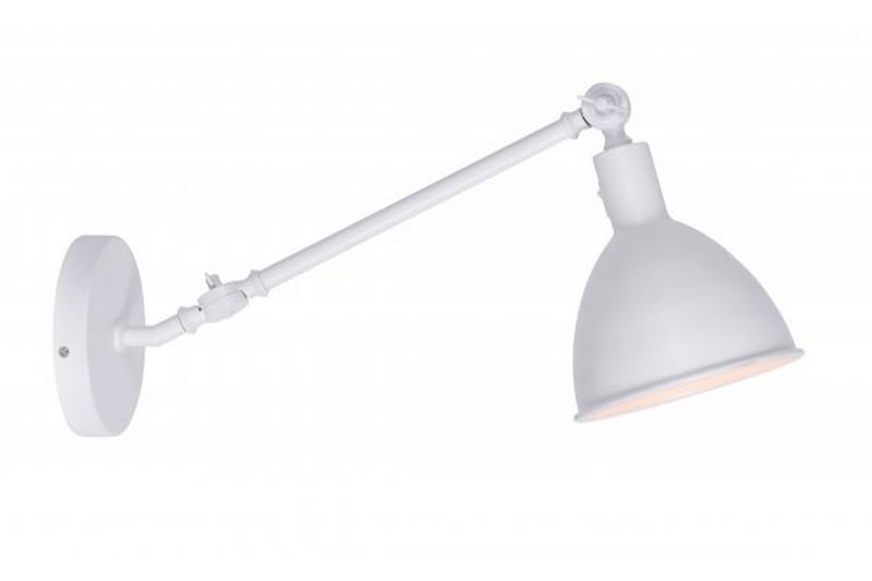 K-FAB Vegglampe - Hvit - Nattlampe vegg - Soveromslampe - Vegglampe - Veggarmatur