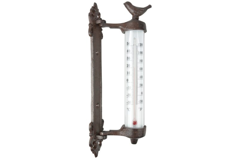 Esschert Design Veggtermometer brun støpejern BR20 - Utetermometer - Termometer