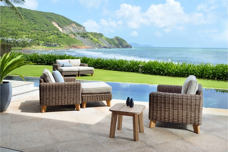 Bahamas Sofabord 50 cm - Tre / Natur - Cafebord - Balkongbord
