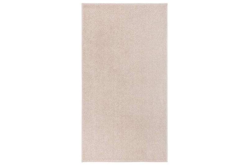 Teppe med kort luv 80x150 cm mørk beige - Beige - Kjøkkenmatte - Plasttepper - Hall matte