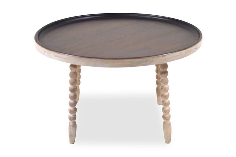Maiko Sidebord 60 cm Rundt - Mørkebrun - Lampebord & sidebord - Brettbord og småbord