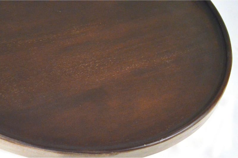 Maiko Sidebord 60 cm Rundt - Mørkebrun - Lampebord & sidebord - Brettbord og småbord