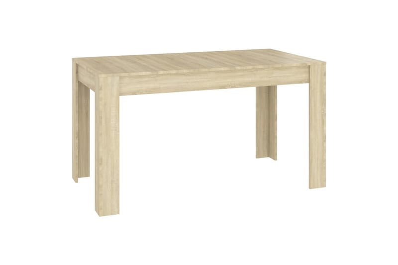 Spisebord sonoma eik 140x74,5x76 cm sponplate - Brun - Spisebord & kjøkkenbord