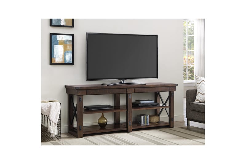 Wildwood Tv-benk 160x48 cm Mørkebrun - Dorel Home - TV-benk & mediabenk