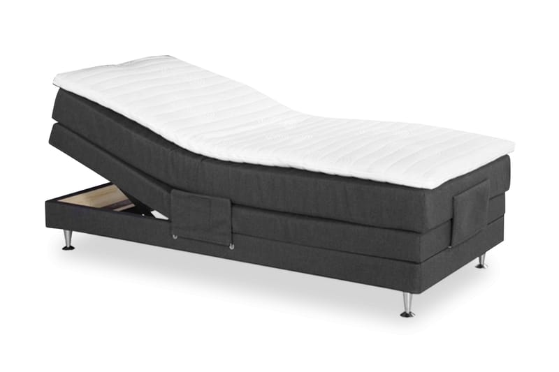 Sheraton Justerbar Seng 90x200 Medium - M�ørkgrå - Dobbeltsenger - Regulerbar seng