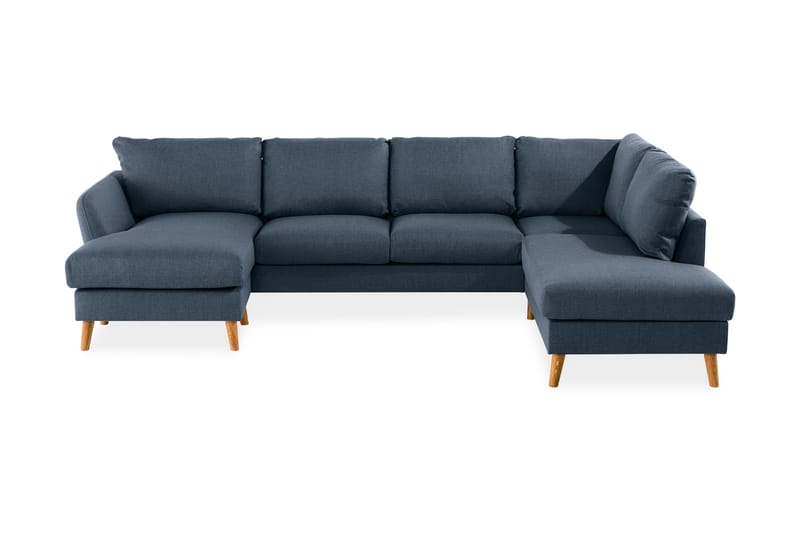 Trend U-sofa med Divan Venstre - Blå - U-sofa