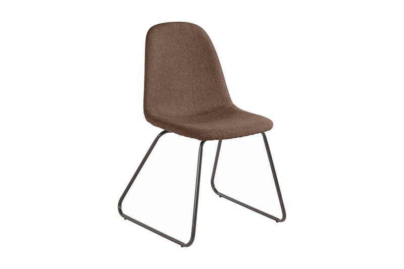 Saira Kjøkkenstol 2-pk - Brun/Metall - Spisestuestoler & kjøkkenstoler