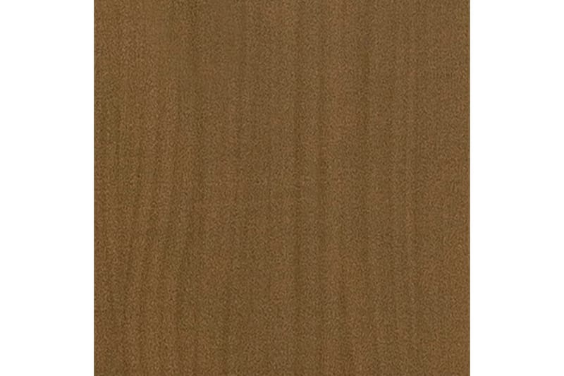 Bokhylle 2 nivåer brun 80x30x70 cm heltre furu - Brun - Bokhylle