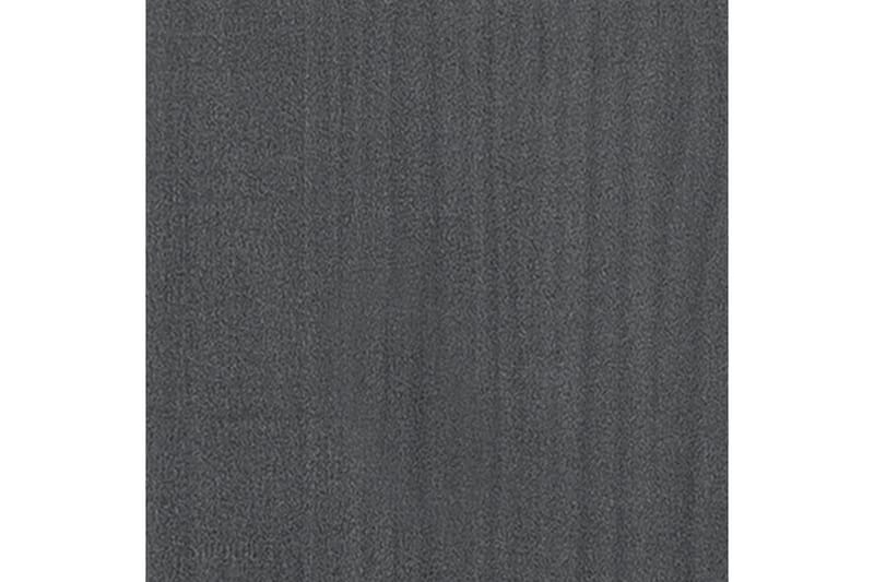 Bokhylle 2 nivåer grå 100x30x70 cm heltre furu - Grå - Bokhylle