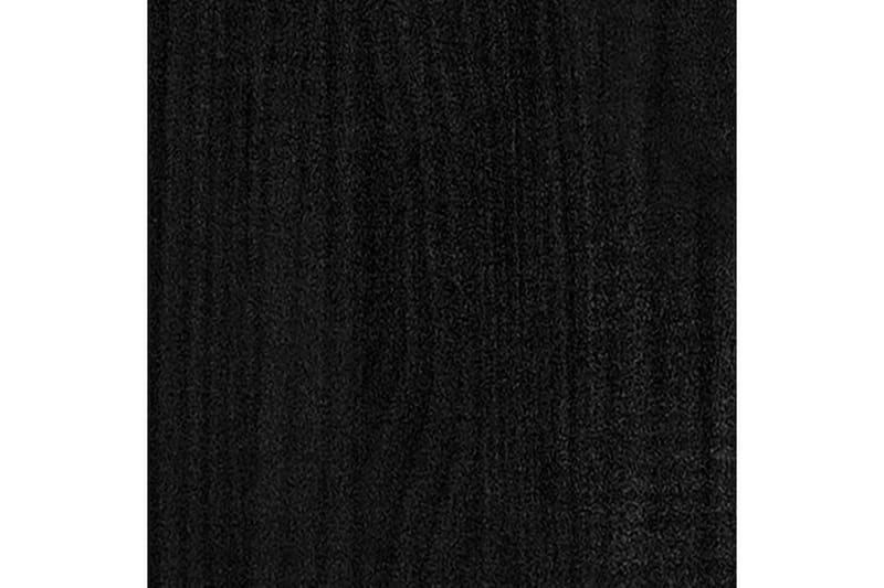 Bokhylle 5 etasjer svart 40x30x175 cm furu - Svart - Bokhylle