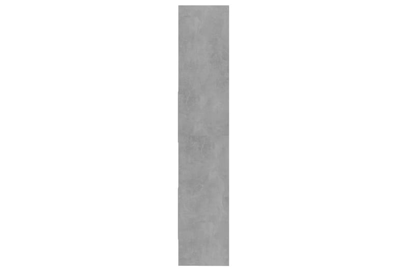 Bokhylle betonggrå 40x35x180 cm sponplate - Grå - Bokhylle