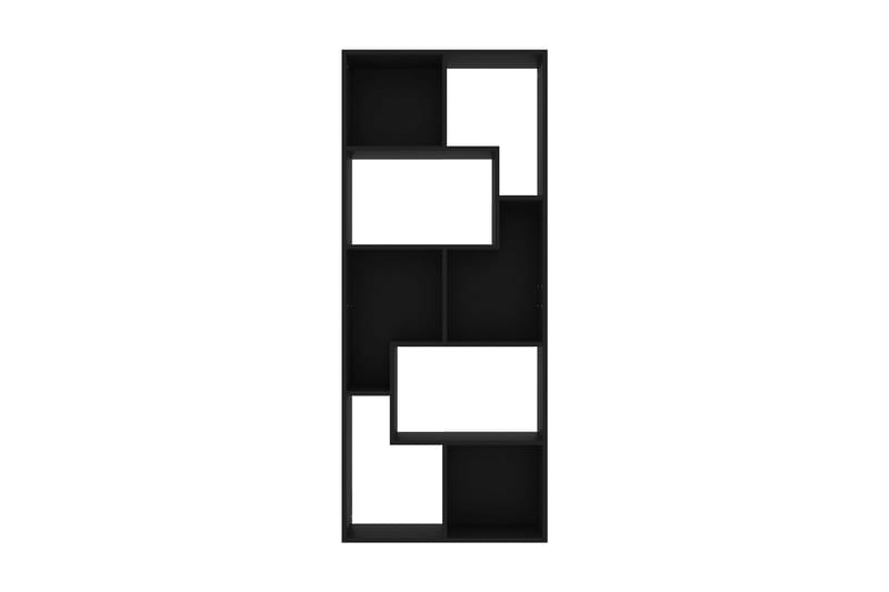 Bokhylle svart 67x24x161 cm sponplate - Svart - Bokhylle