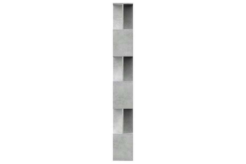Bokhylle/Romdeler betong grå 80x24x192 cm sponplate - Grå - Bokhylle
