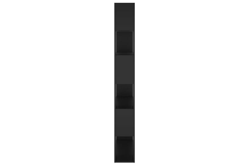 Bokhylle/romdeler svart 100x24x188 cm - Svart - Bokhylle