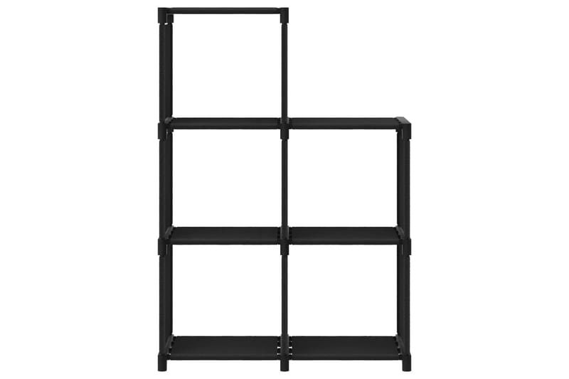 Displayhylle med 5 kuber svart 103x30x72,5 cm stoff - Svart - Bokhylle