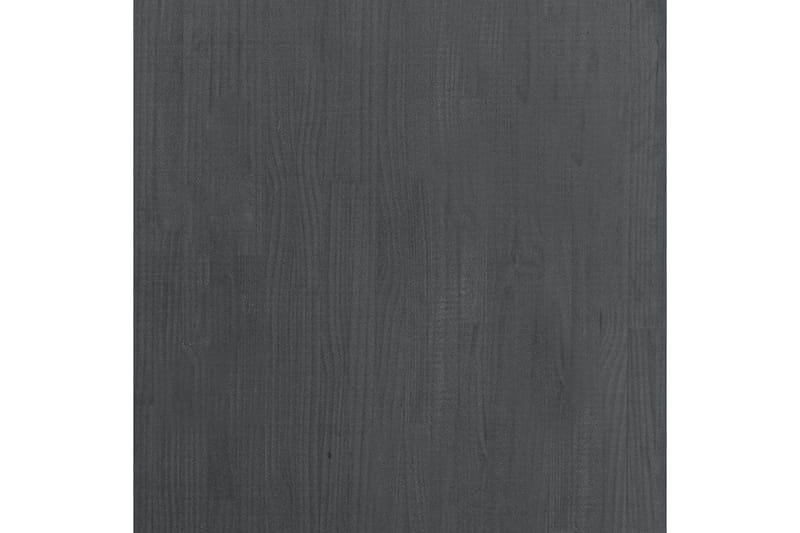 Høyskap grå 80x30x210 cm heltre furu - Grå - Bokhylle