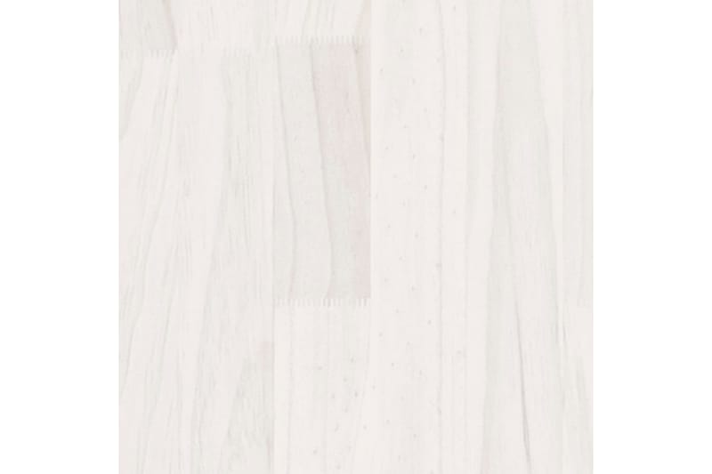 Høyskap hvit 40x30x210 cm heltre furu - Hvit - Bokhylle