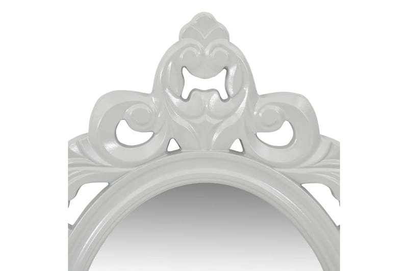 Nøkler & smykker vegghyllesett med speil og kroker grå - Grå - Vegghylle