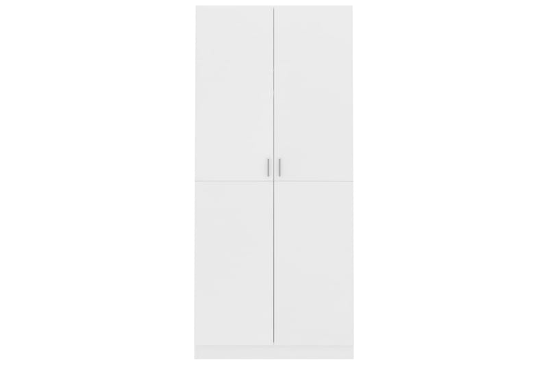 Garderobe hvit 90x52x200 cm sponplate - Garderober & garderobesystem - Garderobeskap & klesskap