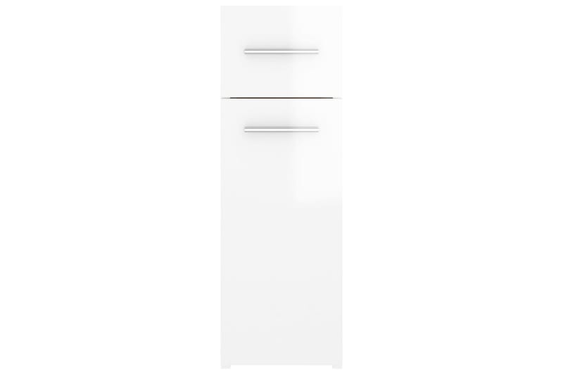 Apotekskap høyglans hvit 20x45,5x60 cm sponplater - Hvit - Kjøpmannsdisk - Kommode
