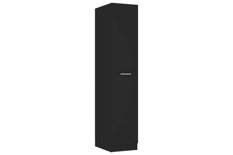 Apotekskap svart 30x42,5x150 cm sponplater - Svart - Kjøpmannsdisk - Kommode