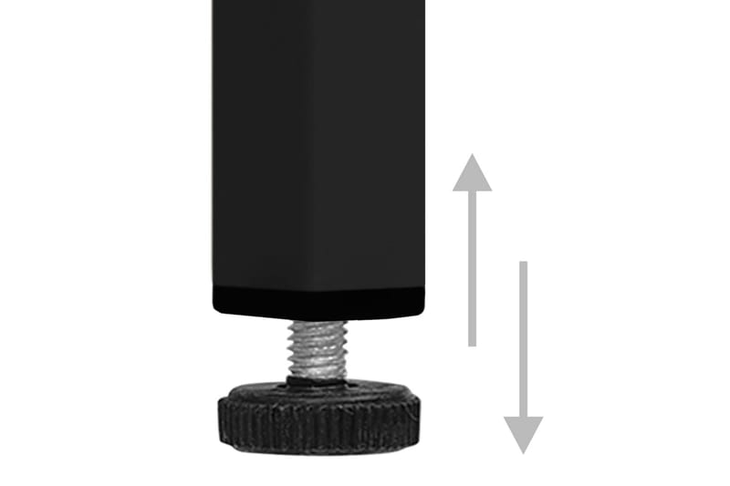 Kommode svart 80x35x101,5 cm stål - Svart - Gangoppbevaring - Entrekommode - Kommode