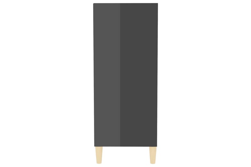 Skjenk høyglans grå 57x35x90 cm sponplate - Grå - Sideboard & skjenker
