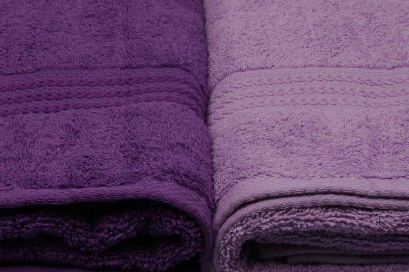 Hobby Badehåndkle 70x140 cm 4-pk - Lilla - Stort badelaken - Håndklær og badehåndkle - Strandhåndkle & strandbadelaken