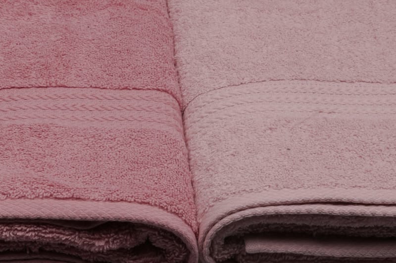 Hobby Badehåndkle 70x140 cm 4-pk - Rosa - Stort badelaken - Håndklær og badehåndkle - Strandhåndkle & strandbadelaken