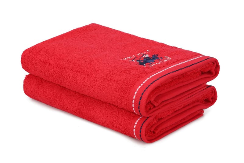 Tarilonte Badehåndkle 2-pk - Rød - Håndklær og badehåndkle - Strandhåndkle & strandbadelaken