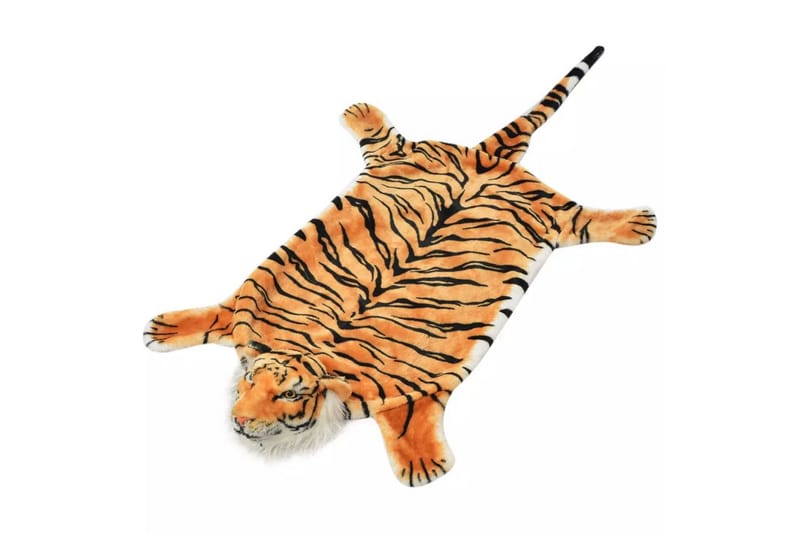 Tigerteppe plysj 144 cm brun - Brun - Barnetepper