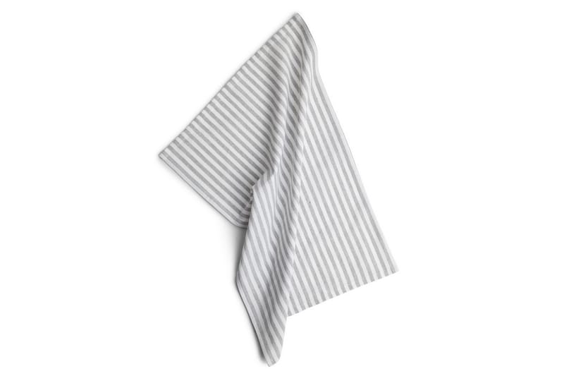 KL T Stripe Kjøkkenhåndkle 40x60 cm Grå - Kosta Linnewäfveri - Kjøkkentekstiler - Kjøkkenhåndkle