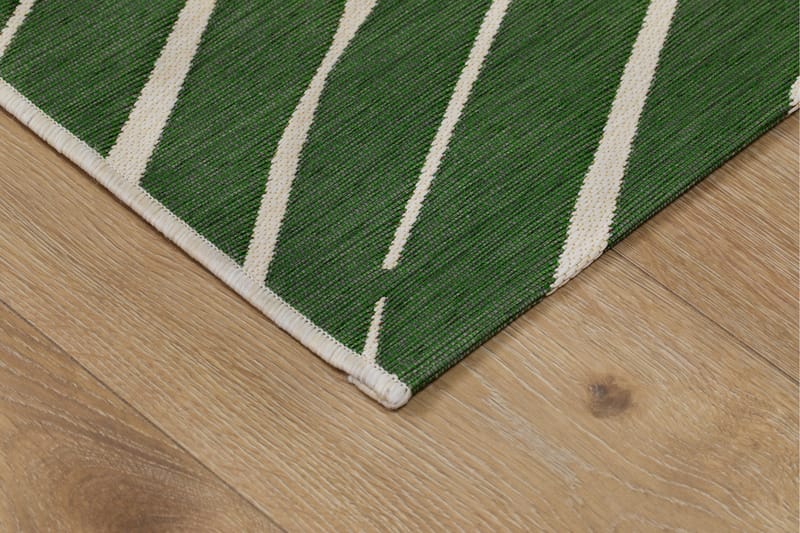 Domani Modern Flatvevd Matte 160x230 cm - Grønn - Flatvevde tepper