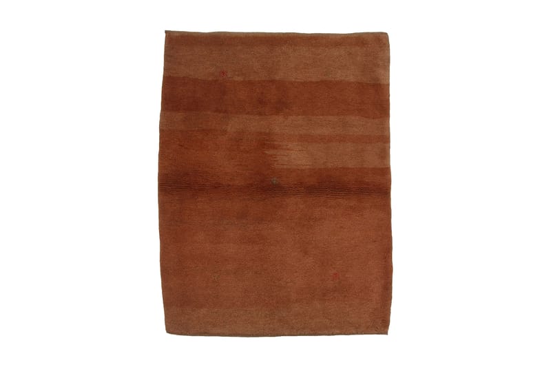 Håndknyttet Gabbeh Shiraz Ull Oransje 105x140cm - Orientalske tepper - Håndvevde tepper - Persisk matte